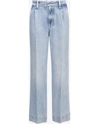 7 For All Mankind - Pleated Trouser Abyss Jeans - Lyst