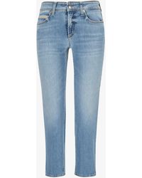 Cambio Piper 7/8-Jeans Short - Blau