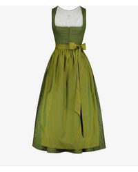 Damen Bekleidung Kleider Freizeitkleider und Tageskleider LODENFREY München 1842 Dirndl kurz mit Seidenschürze in Gelb 