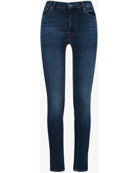 7 For All Mankind - Jeans High Waist Skinny Slim Illusion - Lyst