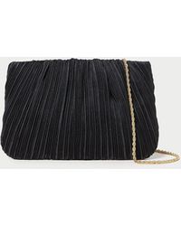 Loeffler Randall Delphine Leather Clutch in Black – AZURE