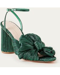 Loeffler Randall Camellia Bow Heel Emerald - Green