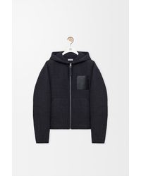 Loewe - Chaqueta Con Capucha En Mezcla De Lanasize Hombre - Lyst
