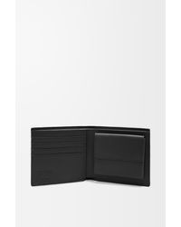 Loewe - Luxury Bifold Coin Wallet In Textured Classic Calfskin - Lyst