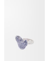 Loewe - Anillo Glitter Fragment En Plata De Ley Y Cristales Mujer - Lyst