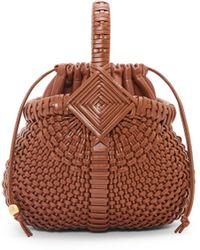 Loewe - Mini Diamond Round Basket Bag In Calfskin - Lyst