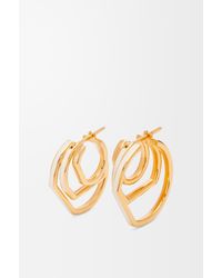 Loewe - Luxury Stacked Hoop Earrings In Sterling Silver And Enamel - Lyst