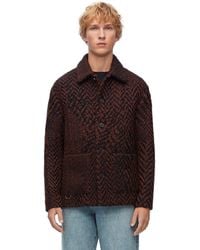 Loewe - Luxury Workwear Jacket In Wool Blend - Lyst