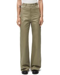 Loewe - Luxury High Waisted Trousers In Cotton For - Lyst