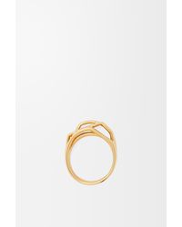 Loewe - Stacked Ring In Sterling Silver And Enamel - Lyst