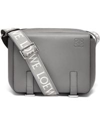 Loewe - Luxury Xs Military Messenger Bag In Supple Smooth Calfskin And Jacquard - Lyst