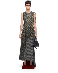 Loewe - Cut Out Dress In Silk - Lyst