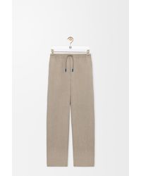 Loewe - Pantalón Con Cordón En Lana Y Algodónsize Hombre - Lyst