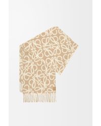 Loewe - Alpaca Wool Anagram Scarf - Lyst