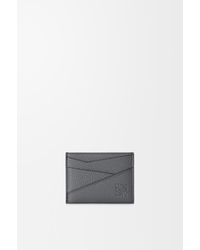Loewe - Tarjetero Liso Puzzle En Piel De Cuero Graneada Hombre - Lyst