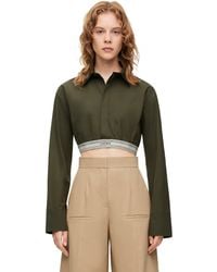 Loewe - Luxury Cropped Shirt In Cotton - Lyst