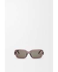 Loewe - Rectangular Slim Sunglasses - Lyst