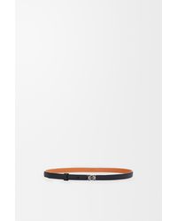 Loewe - Anagram Belt In Pebble Grain Calfskin - Lyst