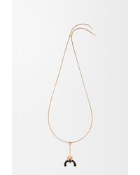 Loewe - Seated Acrobat Pendant In Sterling Silver And Crystals - Lyst
