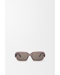 Loewe - Luxury Rectangular Slim Sunglasses - Lyst