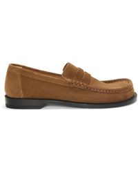 Loewe - Campo Loafer In Suede Calfskin - Lyst