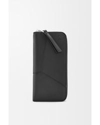 Loewe - Luxury Puzzle Zipped Open Wallet In Classic Calfskin - Lyst