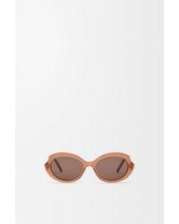 Loewe - Mini Oval Slim Sunglasses For - Lyst