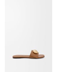 Loewe - Leather Pebble Sandals - Lyst