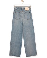 Loewe - Wide Leg Jeans In Denim - Lyst