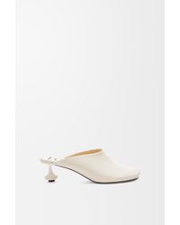 Loewe - Toy Sculpted-Heel Leather Heeled Mules - Lyst