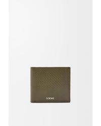 Loewe - Luxury Bifold Wallet In Textured Classic Calfskin - Lyst