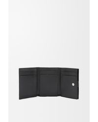 Loewe - Luxury Anagram Trifold Wallet In Pebble Grained Calfskin - Lyst