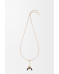 Loewe - Seated Acrobat Pendant In Sterling Silver And Crystals - Lyst