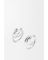 Loewe - Luxury Stacked Hoop Earrings In Sterling Silver - Lyst
