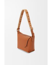 Loewe - Luxury Small Cubi Crossbody Bag In Supple Smooth Calfskin And Jacquard - Lyst