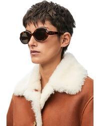 Loewe - Luxury Mini Oval Slim Sunglasses - Lyst