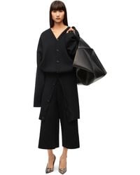 Loewe - Luxury Cropped Trousers In Cashmere - Lyst