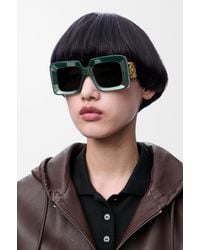 Loewe - Beveled Square Maxi Anagram Sunglasses For - Lyst