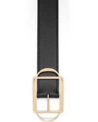 Loewe - Luxury Curved Buckle Belt In Smooth Calfskin - Lyst