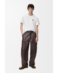 Loewe - Slim-fit Logo-embroidered Cotton-jersey T-shirt - Lyst