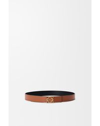 Loewe - Anagram Reversible Leather Belt - Lyst