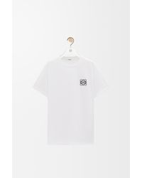 Loewe - Camiseta De Corte Regular En Algodónsize Hombre - Lyst