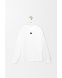 Loewe - Logo-embroidered Ribbed Cotton Top - Lyst