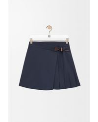 Loewe - Pleated Mini Skirt - Lyst