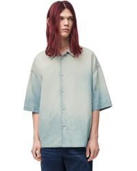 Loewe - Luxury Short Sleeve Shirt In Cotton And Linen - Lyst