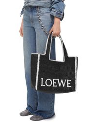 Loewe - X Paula's Ibiza Large Font Tote Bag - Lyst