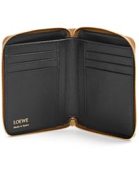 Loewe - Luxury Knot Compact Zip Around Wallet In Shiny Nappa Calfskin - Lyst