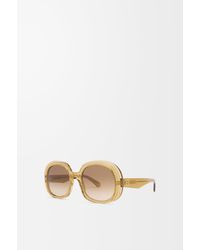 Loewe - Mini Anagram Steps Square Sunglasses For - Lyst
