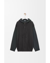 Loewe - Sudadera Con Capucha Y Cremallera En Algodónsize Hombre - Lyst