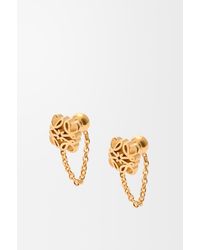 Loewe - Anagram Bombé Chain Earrings For - Lyst
